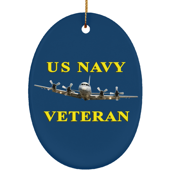 Navy Vet 2 Ornament - Oval