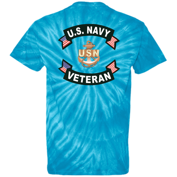 Navy Veteran 1b Cotton Tie Dye T-Shirt