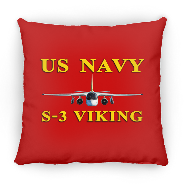 US Navy S-3 3 Pillow - Square - 14x14