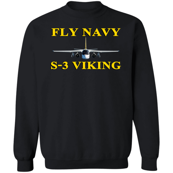 Fly Navy S-3 3 Crewneck Pullover Sweatshirt