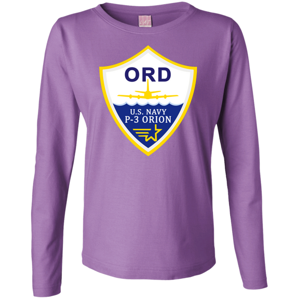 P-3 Orion 3 ORD Ladies' LS Cotton T-Shirt