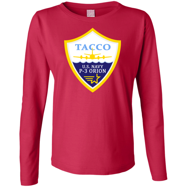 P-3 Orion 3 TACCO Ladies' LS Cotton T-Shirt