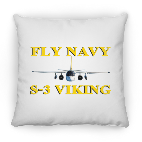 Fly Navy S-3 3 Pillow - Square - 18x18