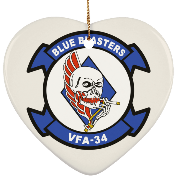 VFA 34 2 Ornament Ceramic - Heart