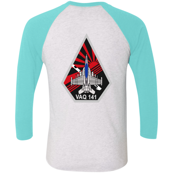 VAQ 141 7c Baseball Raglan T-Shirt