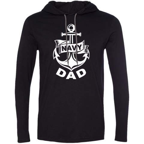 Navy Dad 1 LS T-Shirt Hoodie