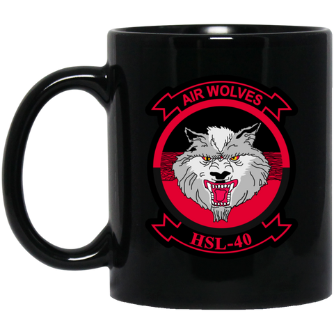 HSL 40 2 Black Mug - 11oz