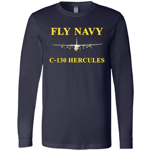 Fly Navy C-130 3 Jersey LS T-Shirt