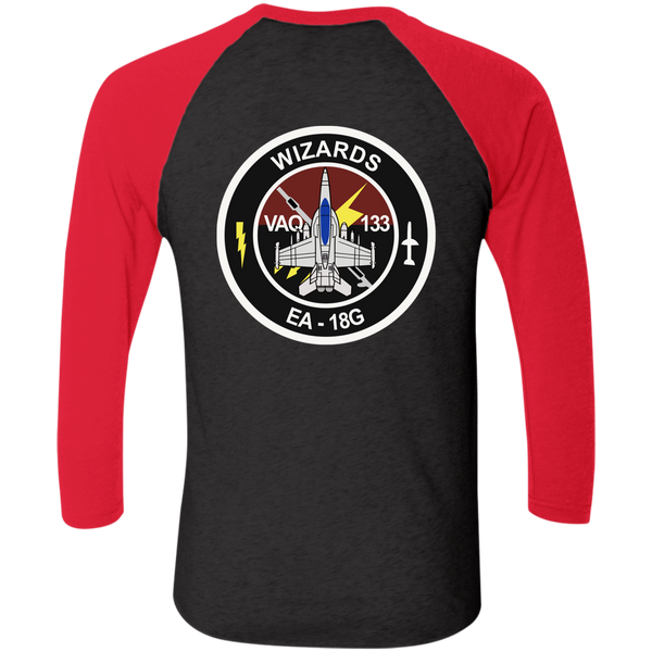 VAQ 133 6c Baseball Raglan T-Shirt