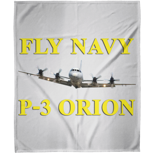 Fly Navy P-3 3 Blanket - Arctic Fleece Blanket 50x60