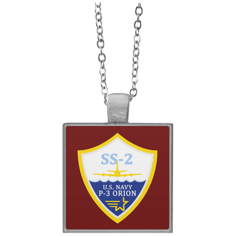 P-3 Orion 3 SS-2 Square Necklace