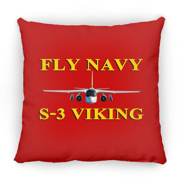 Fly Navy S-3 3 Pillow - Square - 14x14