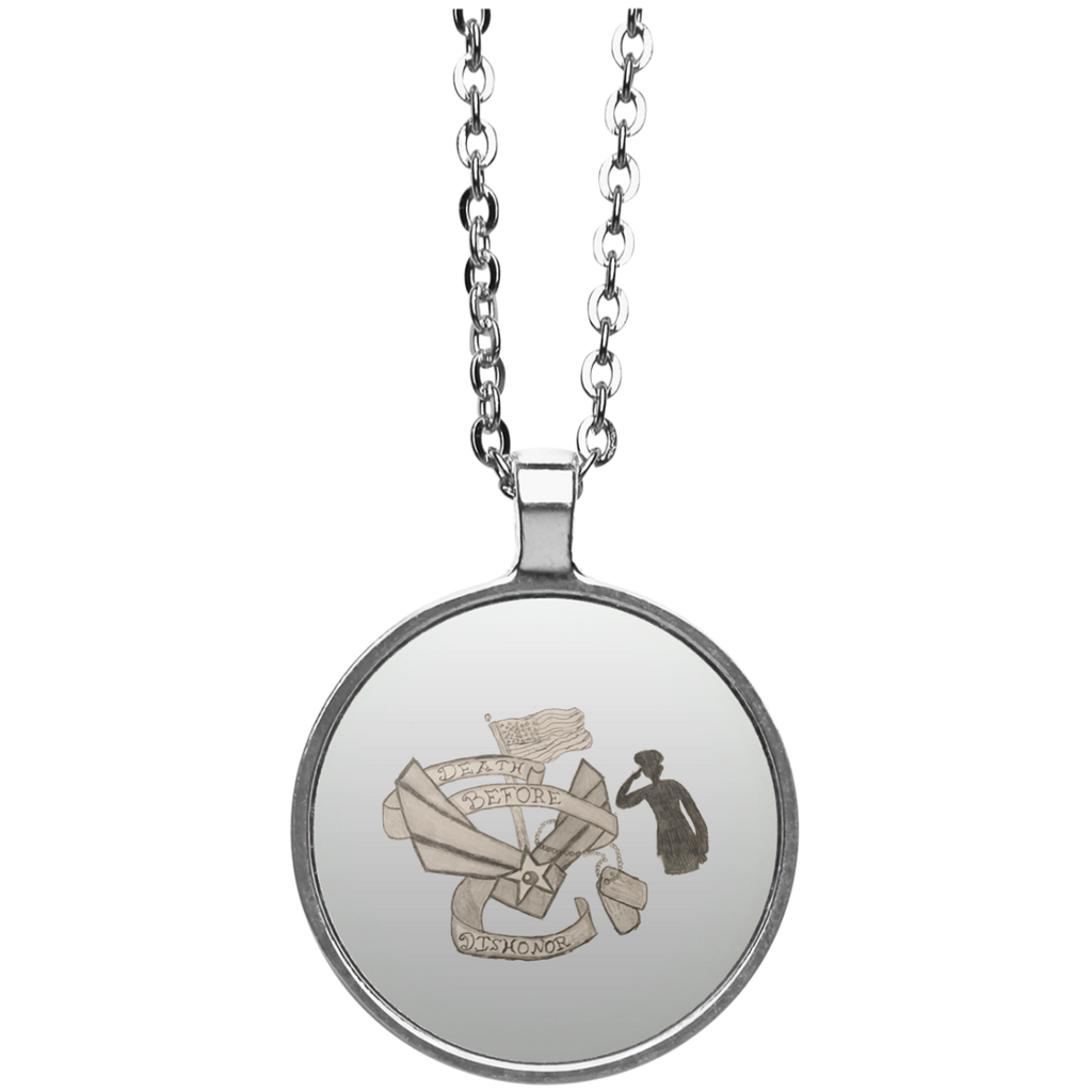 Death Before Dishonor Circle Necklace