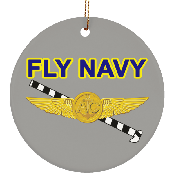 Fly Navy Tailhook 2 Ornament - Circle