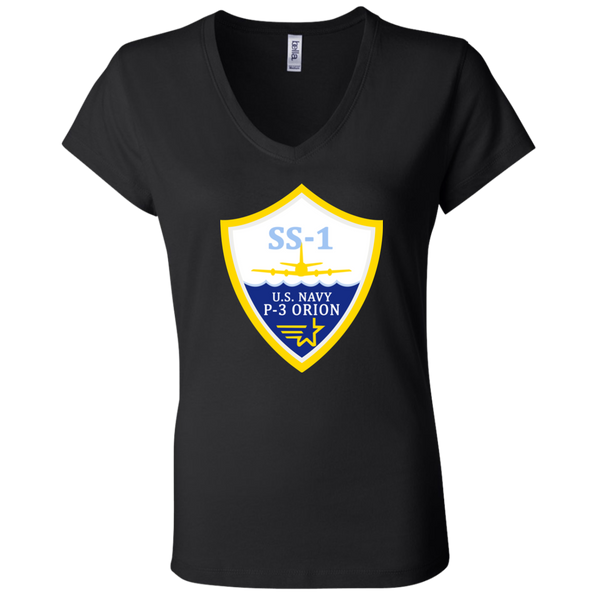 P-3 Orion 3 SS-1 Ladies Jersey V-Neck T-Shirt