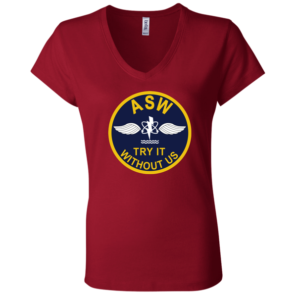 ASW 02 Ladies' Jersey V-Neck T-Shirt