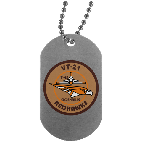 VT 21 9 Dog Tag - Silver