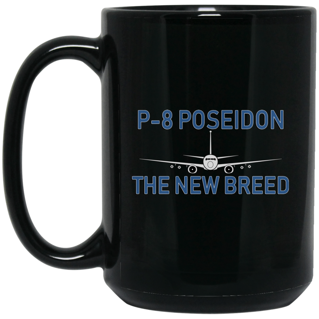 P-8 1 Black Mug - 15oz