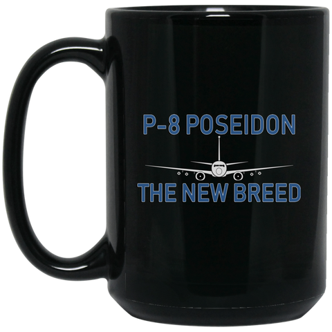 P-8 1 Black Mug - 15oz