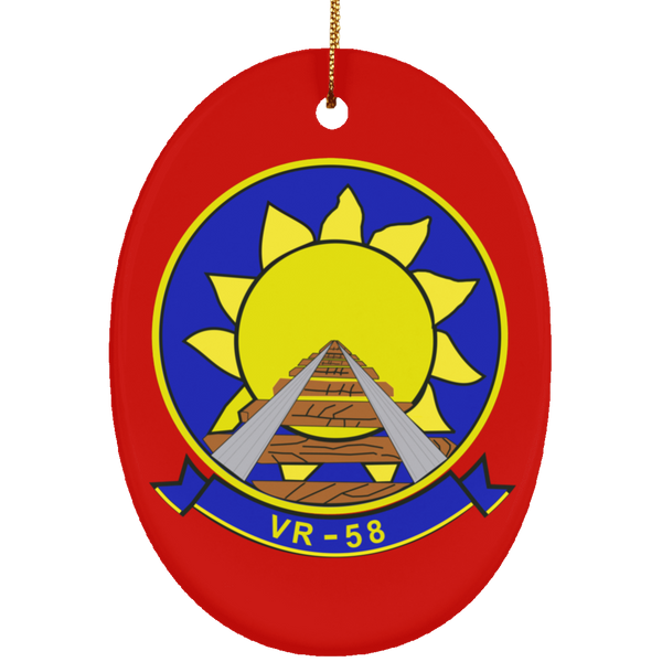 VR 58 2 Ornament Ceramic - Oval