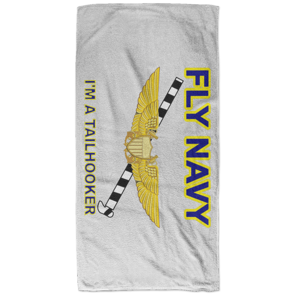 Fly Navy Tailhooker 3 Bath Towel - 32x64