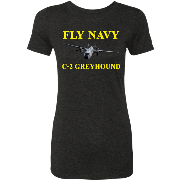 Fly Navy C-2 3 Ladies' Triblend T-Shirt