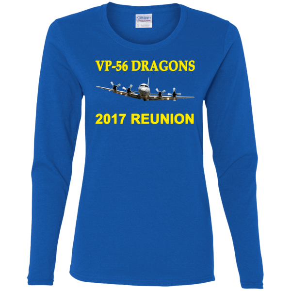 VP-56 2017 Reunion 2 Ladies' Cotton LS T-Shirt