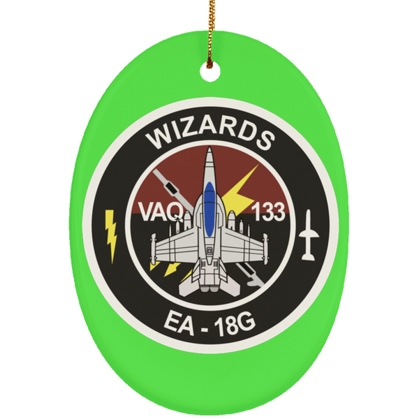 VAQ 133 6 Ornament Ceramic - Oval