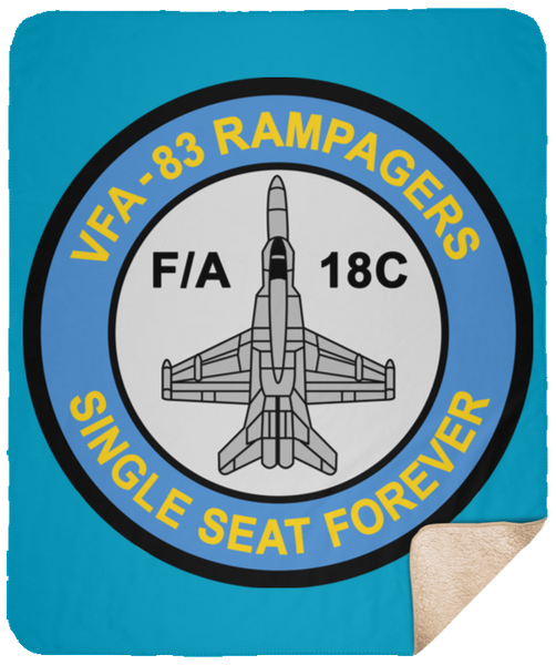 VFA 83 3 VPM Cozy Plush Fleece Blanket -  Blanket - Sherpa 50x60