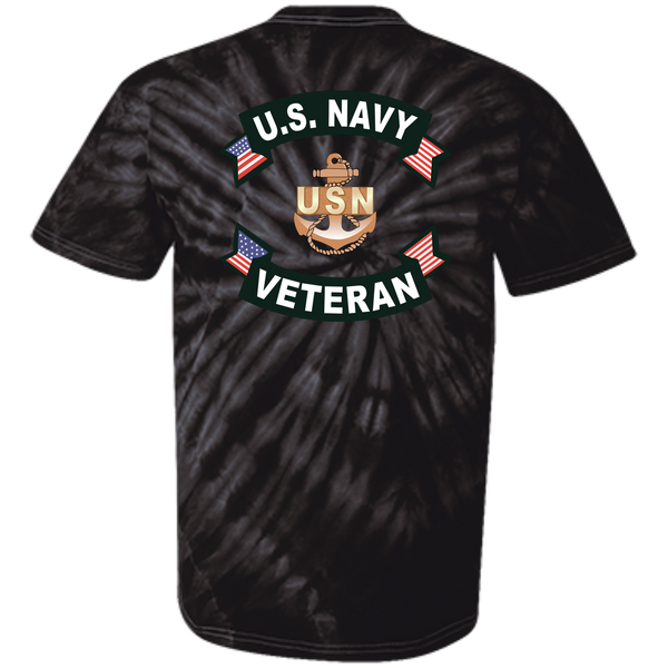 Navy Veteran 1b Cotton Tie Dye T-Shirt