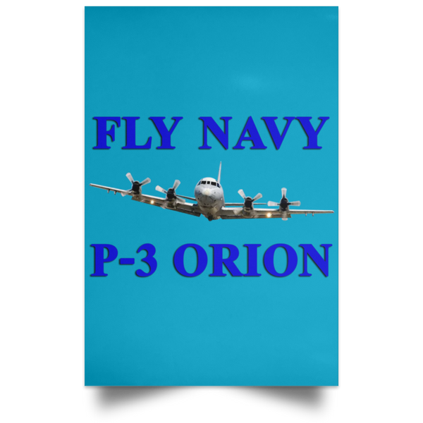 Fly Navy P-3 1 Poster - Portrait