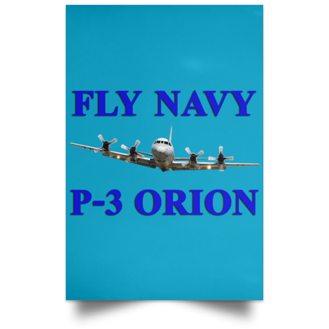 Fly Navy P-3 1 Poster - Portrait