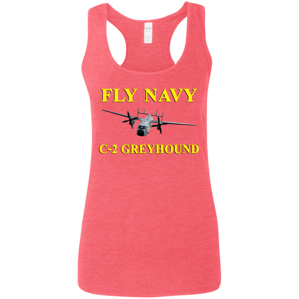 Fly Navy C-2 3 Ladies' Softstyle Racerback Tank