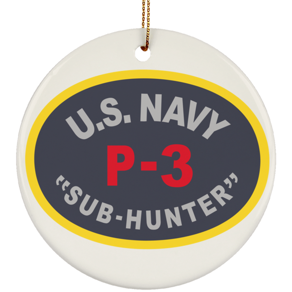 P-3 Sub Hunter Ornament - Circle