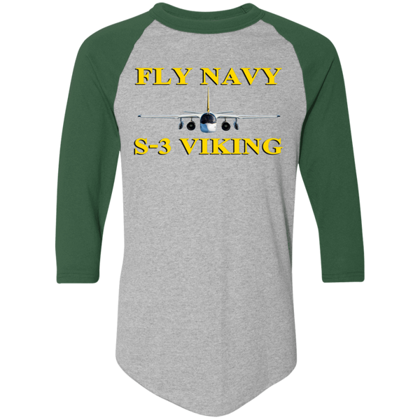 Fly Navy S-3 3 Colorblock Raglan Jersey