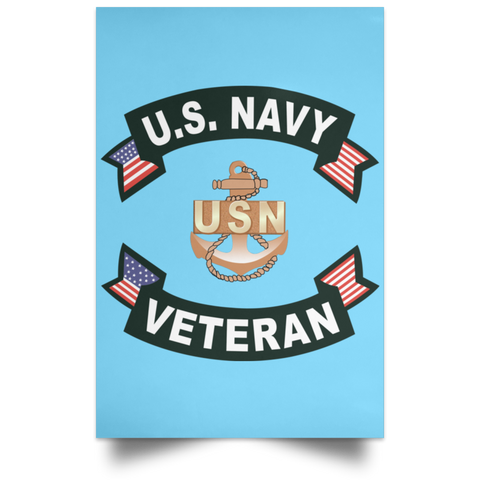 Navy Veteran Poster - Portrait