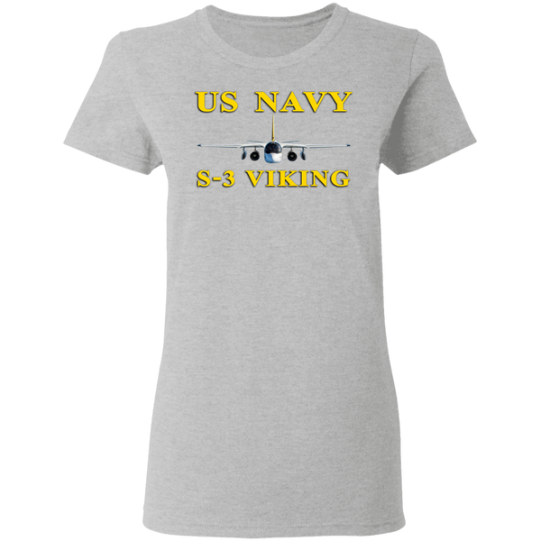 US Navy S-3 3 Ladies' Cotton T-Shirt