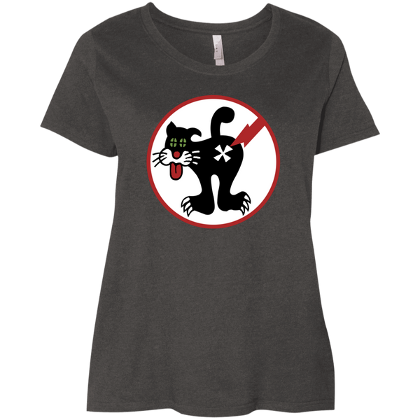 Duty Cat 1 Ladies' Curvy T-Shirt