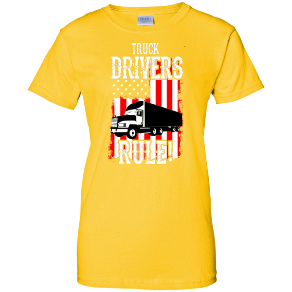 Truck Drivers Rule Ladies' Cotton T-Shirt