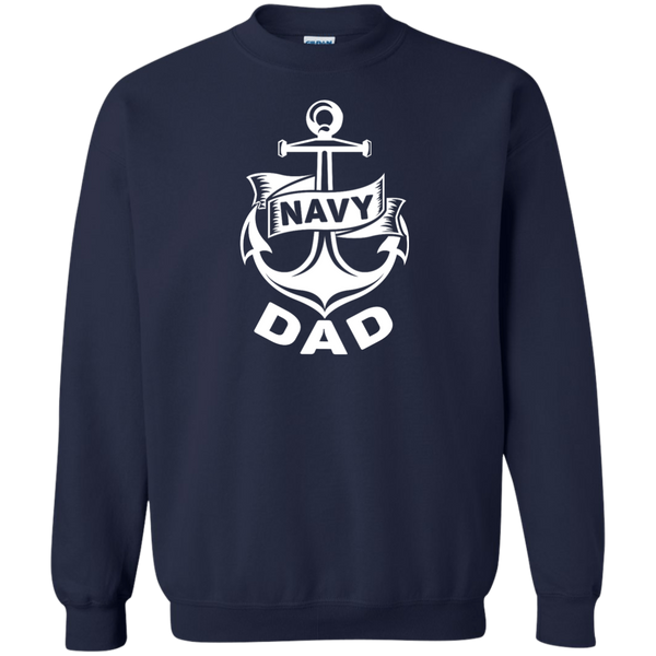 Navy Dad 1 Crewneck Pullover Sweatshirt