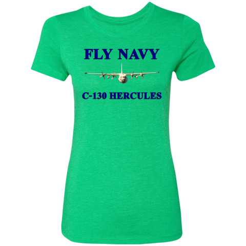 Fly Navy C-130 1 Ladies' Triblend T-Shirt