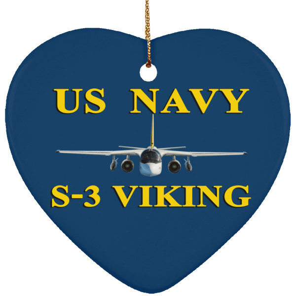 US Navy S-3 3 Ornament - Heart