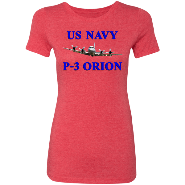 US Navy P-3 1 Ladies' Triblend T-Shirt