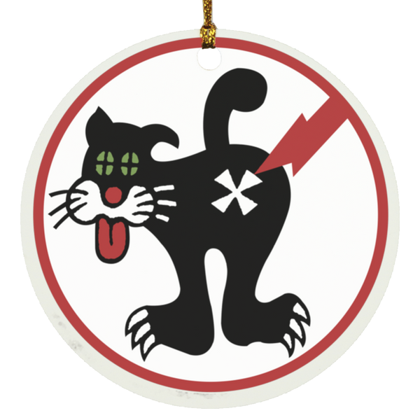 Duty Cat 1 Ornament - Circle