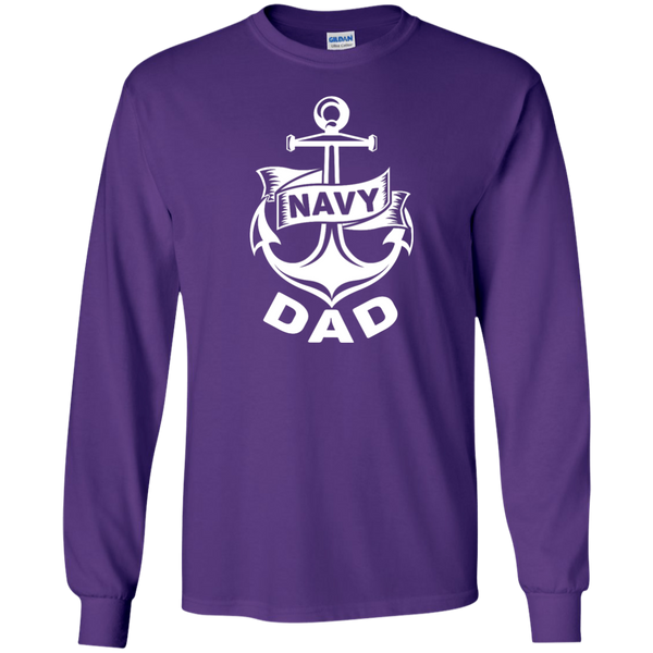 Navy Dad 1 LS Ultra Cotton Tshirt