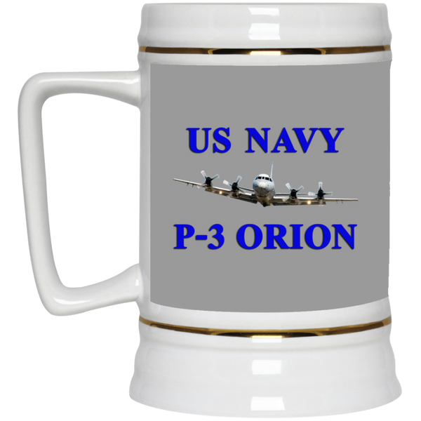 US Navy P-3 1 Beer Stein - 22oz