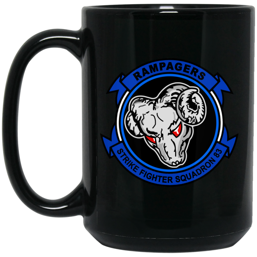 VFA 83 1 Black Mug - 15oz