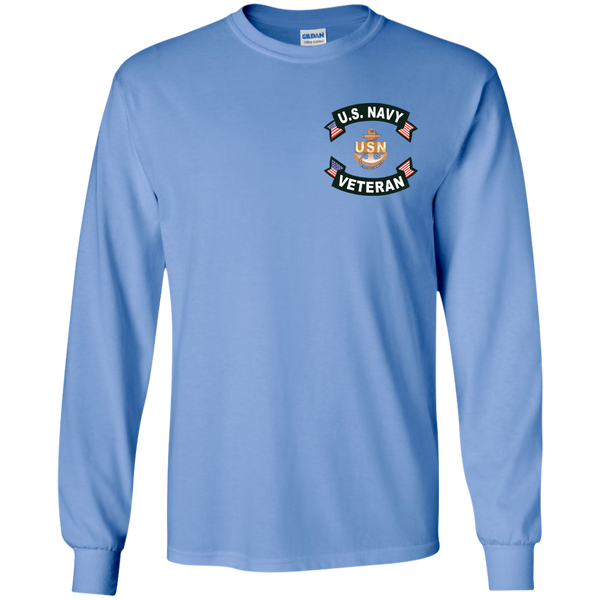 Navy Veteran 1a LS Ultra Cotton Tshirt