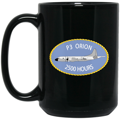 P-3 Orion 9 2500 Black Mug - 15oz