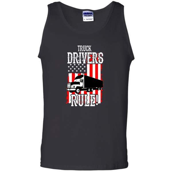 Truck Drivers Rule Cotton Tank Top